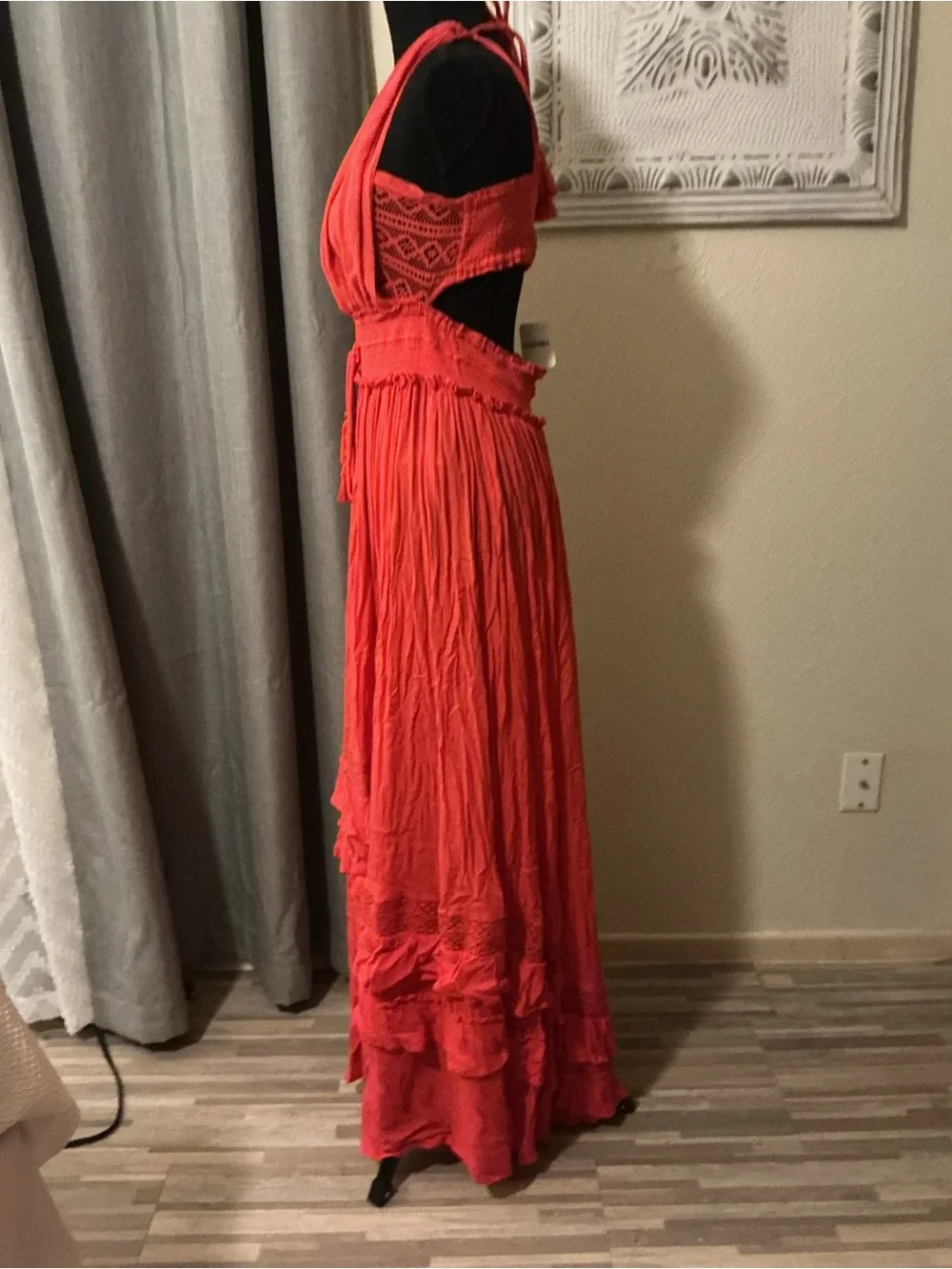 Free People Santa Maria Maxi Dress Pink Rose